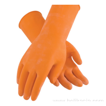 12inch ORANGE DISPOSABLE NITRILE EXAM GLOVES Large